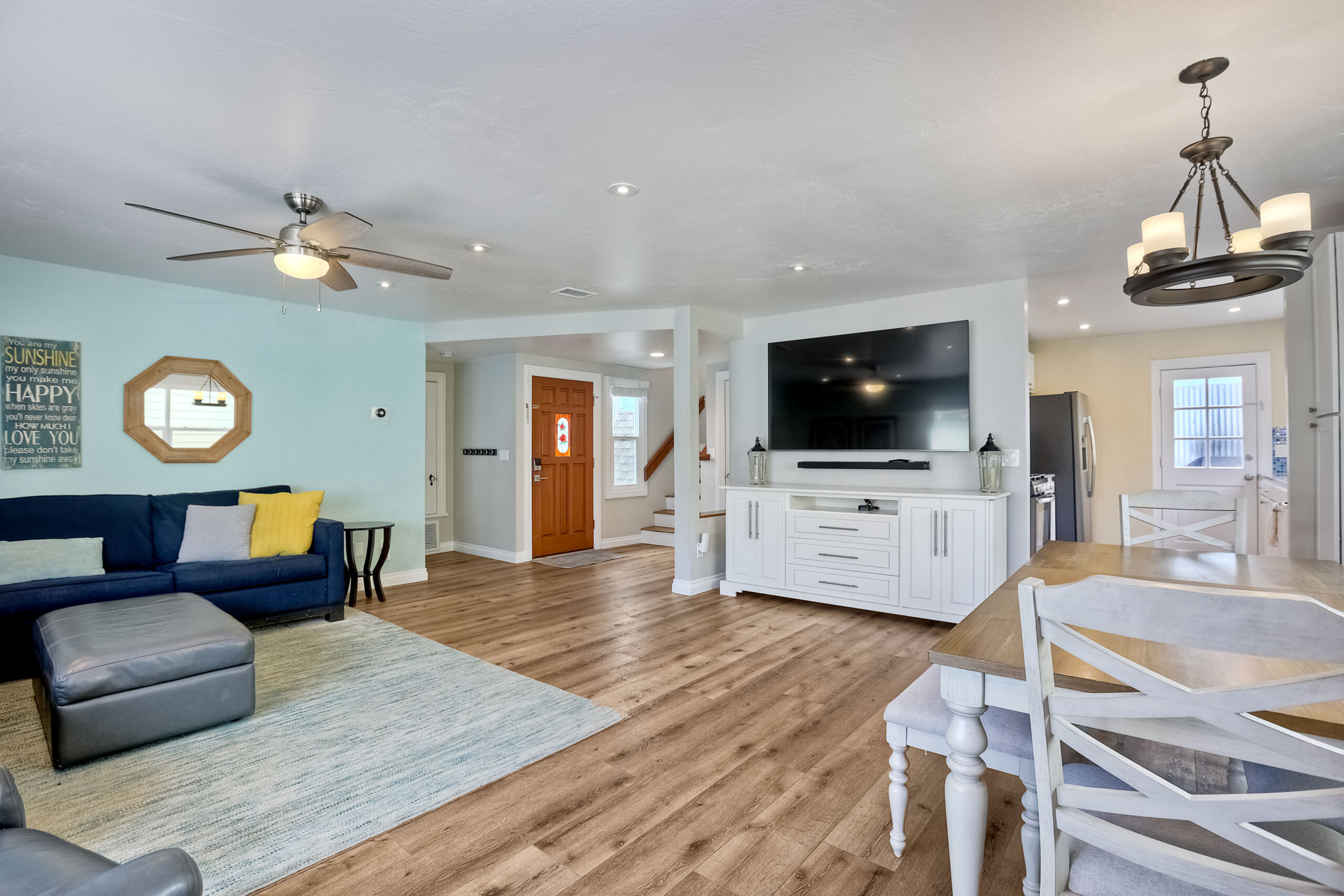 living room with TV