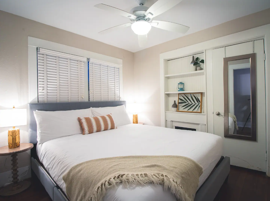 bedroom with a bed
